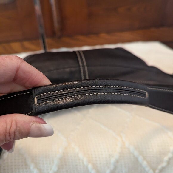 Coach Hobo Leather 9541 Black Shoulder bag small / purse Y2K - Picture 9 of 12